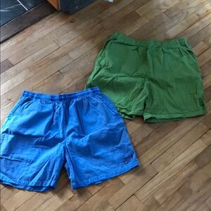 Hawaiian Crazy Shirts Blue and Green Casual Shorts